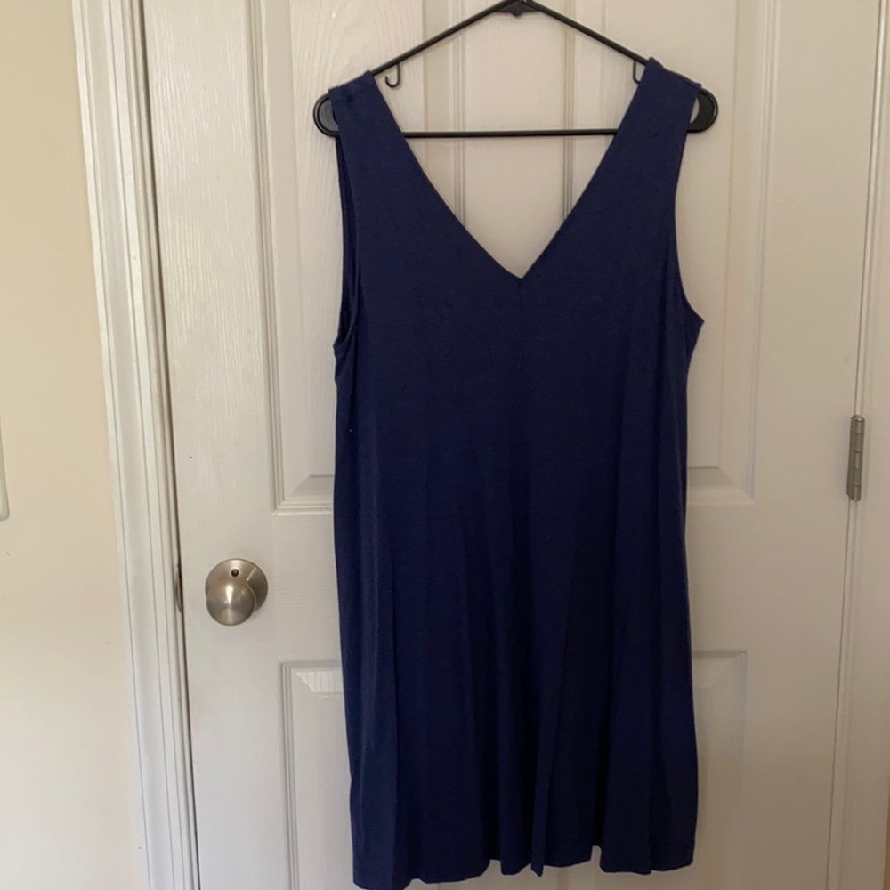 Loft blue cotton dress!